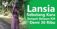 Lansia Sebatang Kara Demi 30 Ribu Tempuh Berlasan KM